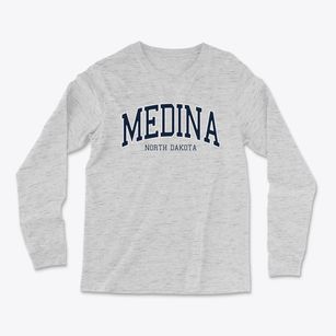 Medina North Dakota Traditional Light Soft Long Sleeve T-Shirt