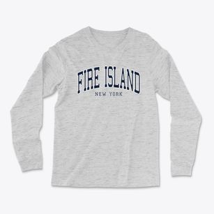 Fire Island New York Traditional Light Soft Long Sleeve T-Shirt