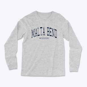 Malta Bend Missouri Traditional Light Soft Long Sleeve T-Shirt