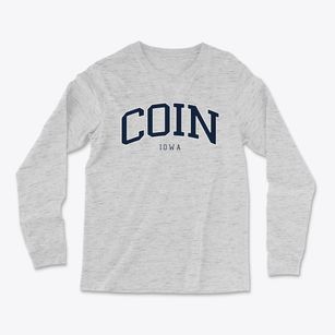Coin Iowa Traditional Light Soft Long Sleeve T-Shirt