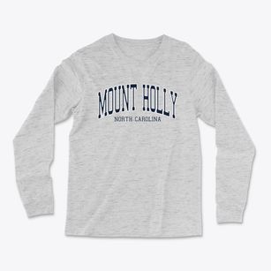 Mount Holly North Carolina Traditional Light Soft Long Sleeve T-Shirt
