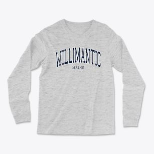 Willimantic Maine Traditional Light Soft Long Sleeve T-Shirt