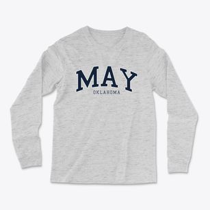 May Oklahoma Traditional Light Soft Long Sleeve T-Shirt