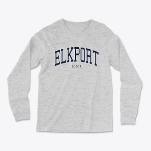 Elkport Iowa Traditional Light Soft Long Sleeve T-Shirt