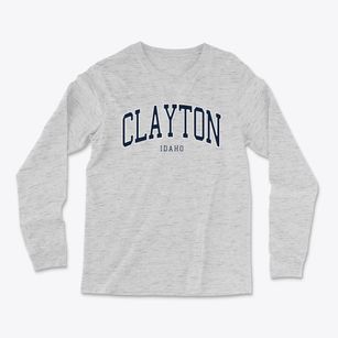 Clayton Idaho Traditional Light Soft Long Sleeve T-Shirt