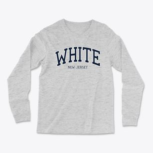 White New Jersey Traditional Light Soft Long Sleeve T-Shirt