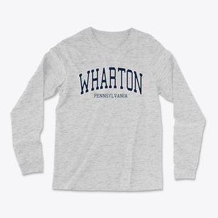 Wharton Pennsylvania Traditional Light Soft Long Sleeve T-Shirt