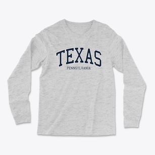 Texas Pennsylvania Traditional Light Soft Long Sleeve T-Shirt