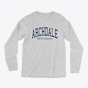 Archdale North Carolina Traditional Light Soft Long Sleeve T-Shirt
