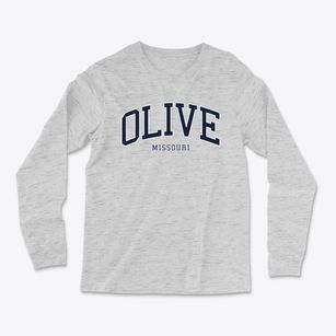 Olive Missouri Traditional Light Soft Long Sleeve T-Shirt