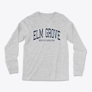 Elm Grove North Carolina Traditional Light Soft Long Sleeve T-Shirt