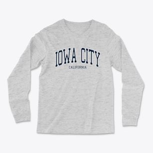 Iowa City California Traditional Light Soft Long Sleeve T-Shirt