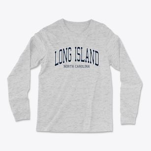Long Island North Carolina Traditional Light Soft Long Sleeve T-Shirt