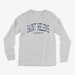 Saint Helens Washington Traditional Light Soft Long Sleeve T-Shirt