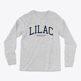 Lilac Mississippi Traditional Light Soft Long Sleeve T-Shirt