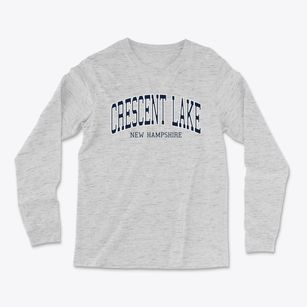 Crescent Lake New Hampshire Traditional Light Soft Long Sleeve T-Shirt