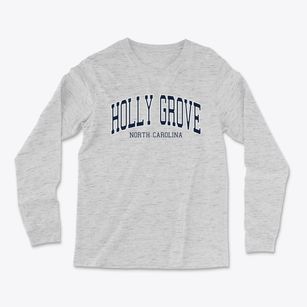 Holly Grove North Carolina Traditional Light Soft Long Sleeve T-Shirt