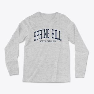 Spring Hill North Carolina Traditional Light Soft Long Sleeve T-Shirt
