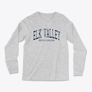 Elk Valley North Carolina Traditional Light Soft Long Sleeve T-Shirt