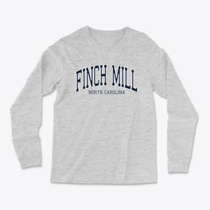 Finch Mill North Carolina Traditional Light Soft Long Sleeve T-Shirt