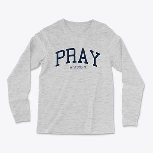 Pray Wisconsin Traditional Light Soft Long Sleeve T-Shirt