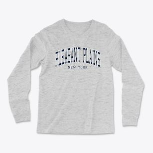Pleasant Plains New York Traditional Light Soft Long Sleeve T-Shirt