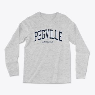 Pegville Connecticut Traditional Light Soft Long Sleeve T-Shirt