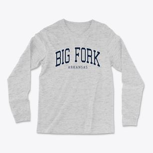 Big Fork Arkansas Traditional Light Soft Long Sleeve T-Shirt