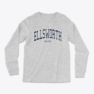 Ellsworth Maine Traditional Light Soft Long Sleeve T-Shirt