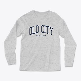 Old City New York Traditional Light Soft Long Sleeve T-Shirt