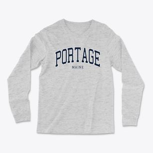 Portage Maine Traditional Light Soft Long Sleeve T-Shirt
