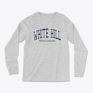 White Hill North Carolina Traditional Light Soft Long Sleeve T-Shirt
