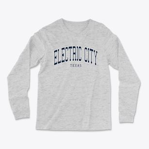 Electric City Texas Traditional Light Soft Long Sleeve T-Shirt