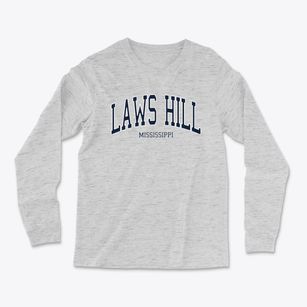 Laws Hill Mississippi Traditional Light Soft Long Sleeve T-Shirt