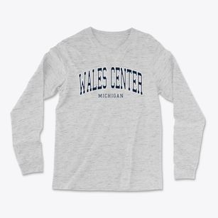 Wales Center Michigan Traditional Light Soft Long Sleeve T-Shirt