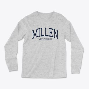Millen West Virginia Traditional Light Soft Long Sleeve T-Shirt