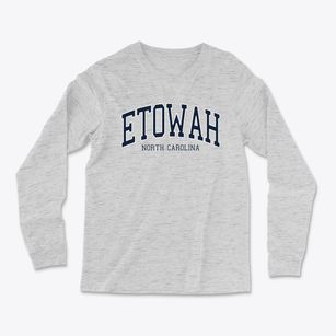 Etowah North Carolina Traditional Light Soft Long Sleeve T-Shirt