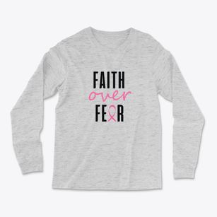   Faith Over Fear Light Soft Long Sleeve T-Shirt