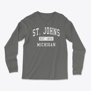 St. Johns Michigan Classic Established Light Soft Long Sleeve T-Shirt