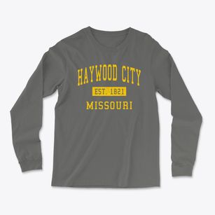 Haywood City Missouri Classic Established Light Soft Long Sleeve T-Shirt
