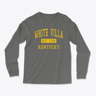 White Villa Kentucky Classic Established Light Soft Long Sleeve T-Shirt