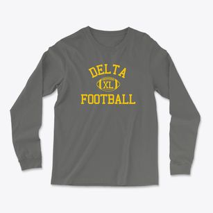 Delta High School Classic Football Light Soft Long Sleeve T-Shirt