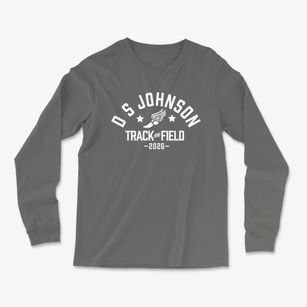 D S Johnson Elementary School Track and Field Light Soft Long Sleeve T-Shirt