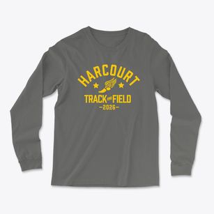 Harcourt Elementary School Track and Field Light Soft Long Sleeve T-Shirt