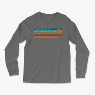 Willow Springs Illinois Blissful Sunset Light Soft Long Sleeve T-Shirt
