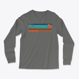 Stem North Carolina Blissful Sunset Light Soft Long Sleeve T-Shirt
