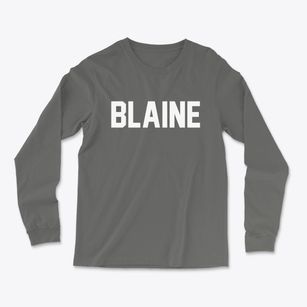 Blaine Maine Classic Block Light Soft Long Sleeve T-Shirt
