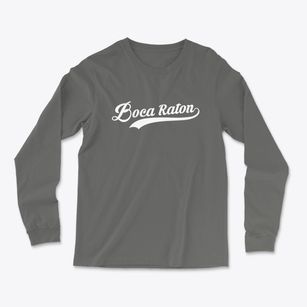 Boca Raton Florida Vintage Team Light Soft Long Sleeve T-Shirt