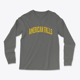 American Falls Idaho Varsity Light Soft Long Sleeve T-Shirt