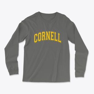Cornell Wisconsin Varsity Light Soft Long Sleeve T-Shirt